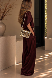 Small Loop Metallic Intrecciato Lambskin Shoulder Bag Silver Gold 8