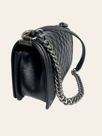 Boy Medium Black Lambskin 2
