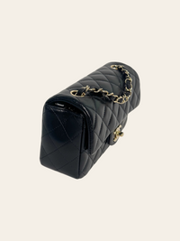 Mini Rectangular Flap Black Lambskin 2