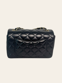 Mini Rectangular Flap Black Lambskin 3