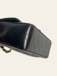 Mini Rectangular Flap Black Lambskin 6