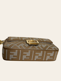 Wool Houndstooth FF Baguette Beige 5