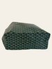 Goyard Saint Louis PM Green Goyardine — base/corner view showing the structured squared bottom.