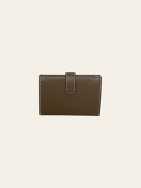 Béarn Mini Wallet Etoupe Epsom Gold Hardware 3