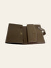 Hermès Béarn Mini Wallet Etoupe Epsom Gold Hardware — interior view: open, showing the card slot.