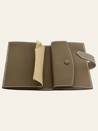 Béarn Mini Wallet Etoupe Epsom Gold Hardware 9