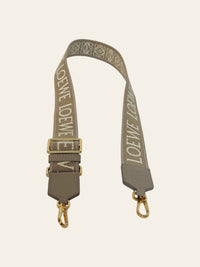 Anagram Strap in Jacquard and Calfskin Sand Gold 2