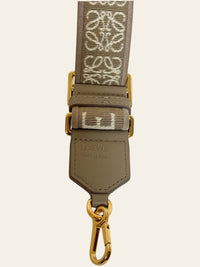 Anagram Strap in Jacquard and Calfskin Sand Gold 6